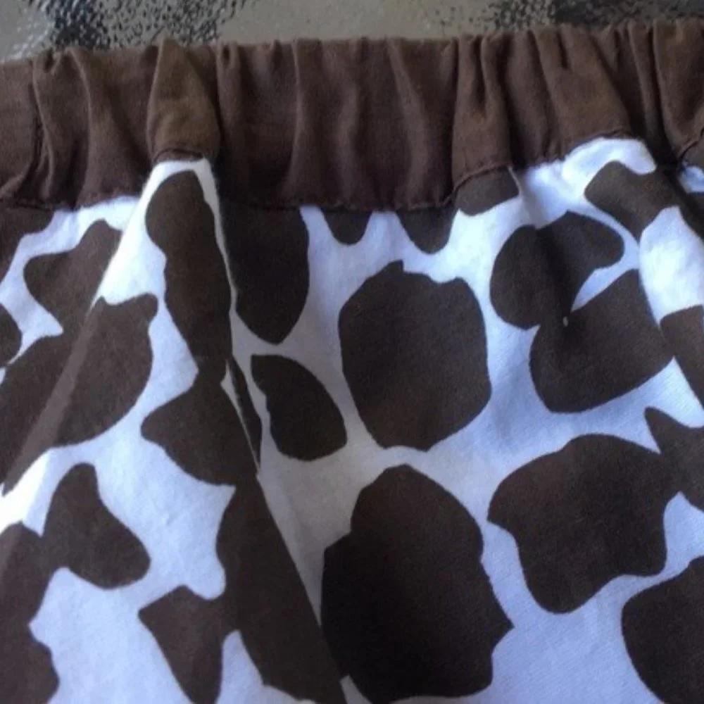 Chicos Animal Leopard Flared Midi Skirt Sz 1 M Brown Cotton Lined 28" EUC - Picture 10 of 14